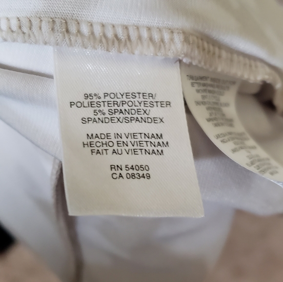 Anne Klein s ribboned vneck artsy floral stretchy flowy top - Picture 8 of 8